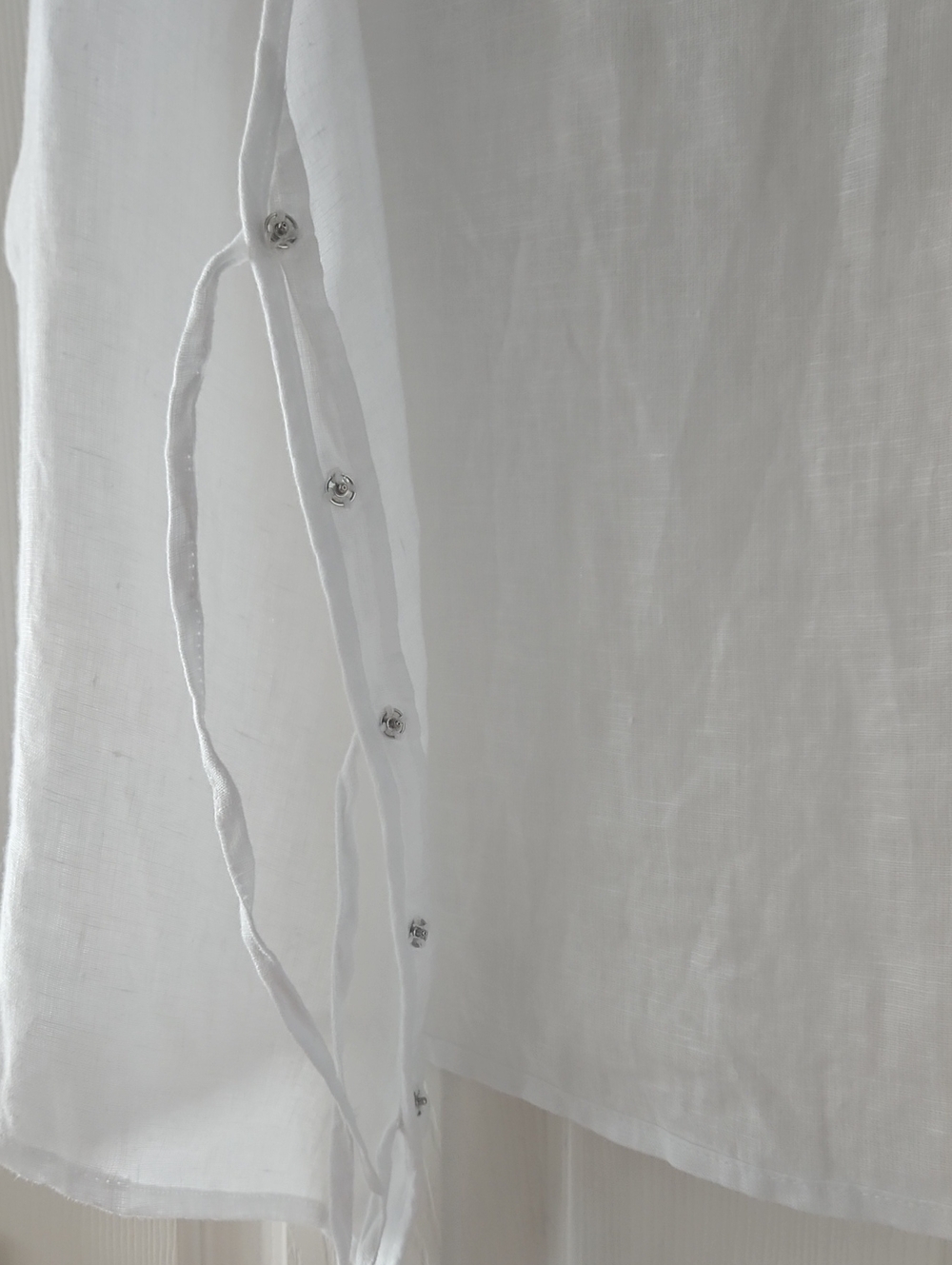 Cynthia Rowley White 100% Linen Top, Sz M, NWT - Picture 8 of 9